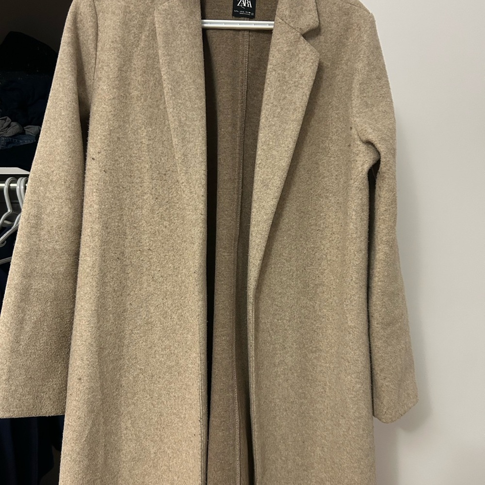 Zara Beige Overcoat
